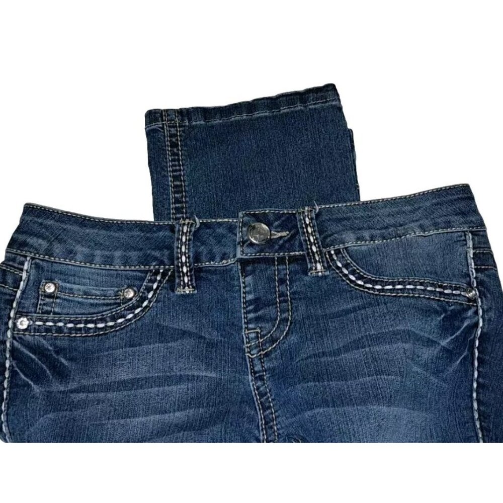 YMI Womens Size 3 Blue  Capri Jeans 26x20